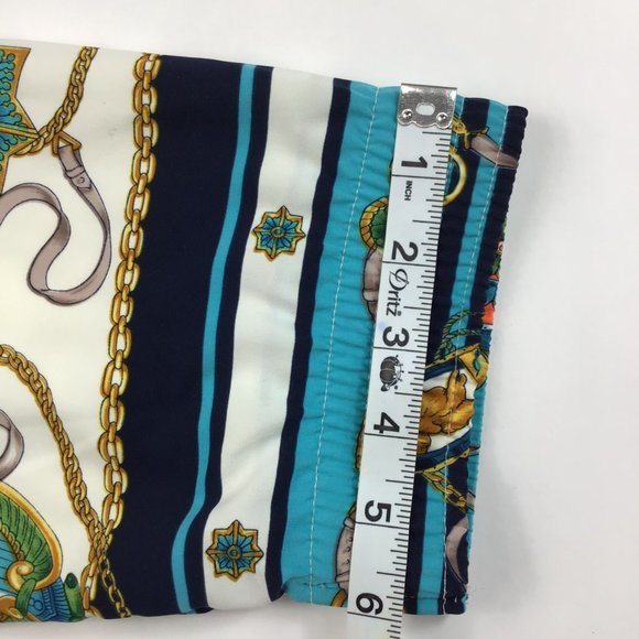 vintage womens jacket Alfred Dunner 16W nautical chain print bomber full zip 90s - Picture 9 of 16